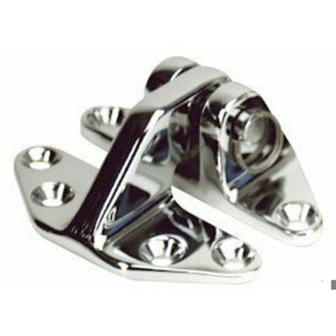 DOCK HARDWARE AND FASTENERS Hatch Hinge; 2-5/8 Inch Length x 3-1/8 Inch Width; Silver; Brass; Single