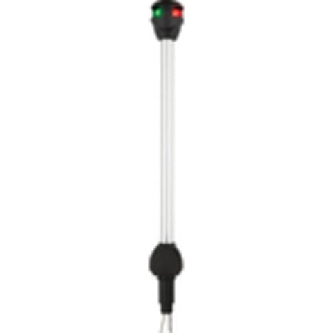 Attwood LightArmor Bi-Color LED Navigation Pole Light; 10" Angled