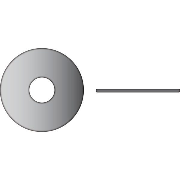 Stainless Fender Washer1/4",  .050" Thick,  OD 1"