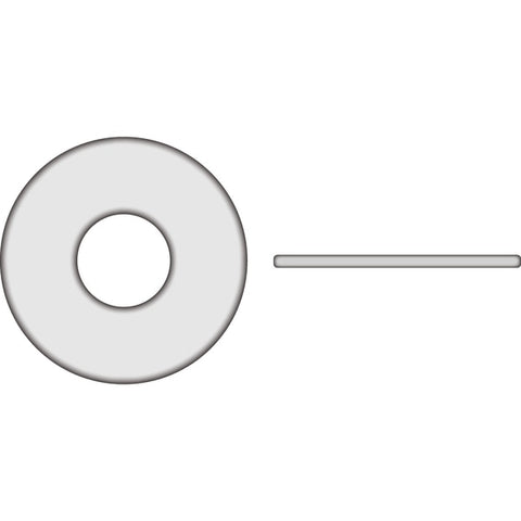 Nylon Flat Washer3/8",  0.62" Thick,  OD 1"