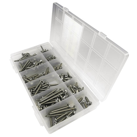 Stainless Steel Tapping Screw Kit - 216 Piece