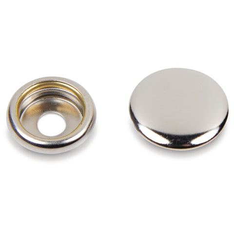 Stainless Steel Button Socket With Barrel,  Female,  11/64",  100 Sets