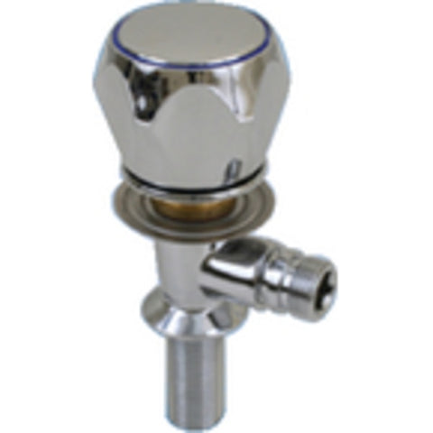 Chrome Plated Brass Compact Cold Water Tap For Shower Control w Chrome