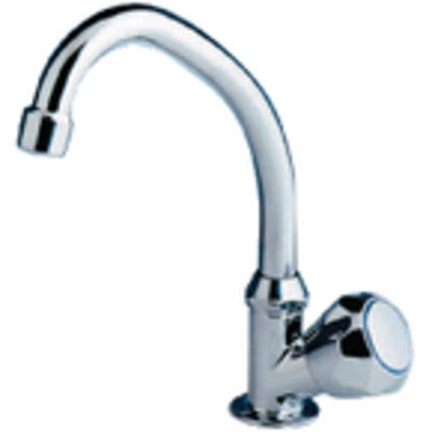 10172 Chrome Plated Brass Standard Cold Water Tap w Swivel Spout & Sta