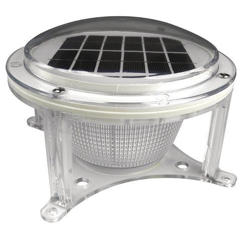 Solar Post Cap LED Lamp,  5 LEDs,  45 Lumens,  7-1/2" dia.x4-3/4"H
