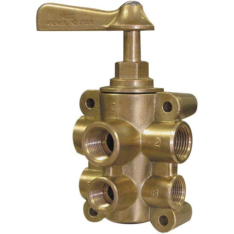 6-Port Fuel Valve 1/2 in. Supply