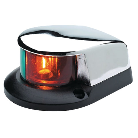 Horiznl Mnt LED Bi-Color Bow Light-Chrome Pltd 4" Lx 3-1/8" Wx1-3/4"H