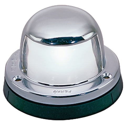Horizontal Mount Chrome Plated Brass Stern Light,  2-3/8"O.D.,  1-5/8"H