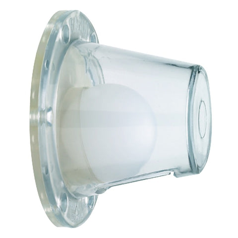 Self Bailing Scupper,  Clear,  Fits 1-1/2" - 3" openings,  Large