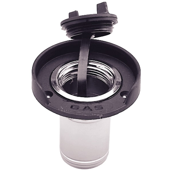 Chrome Plated Zinc Gas Deck Fill With Cap For 1-1/2"Hose
