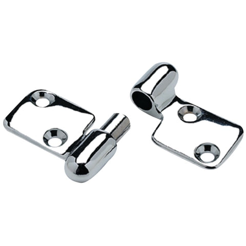 Chrome Plated Cast Brass Take-Apart Motor Box Hinge,  3-5/16" x 2-1/8"