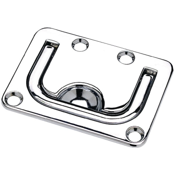 Flush Lifting Handle Chrome Plated Zinc,  3" x 2-1/4"
