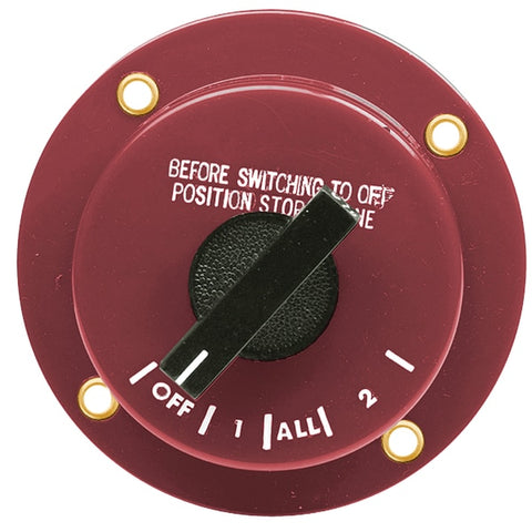 4 Position Battery Selector Switch Without Lock,  5-1/4" Dia. x 2-5/8"