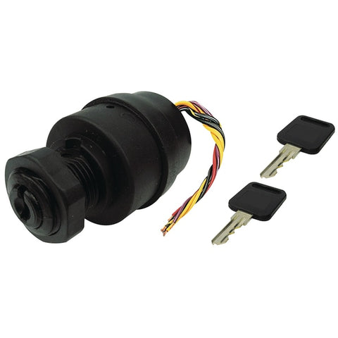 3 Position Magneto Ignition Switch,  6 Wire,  Polypropylene