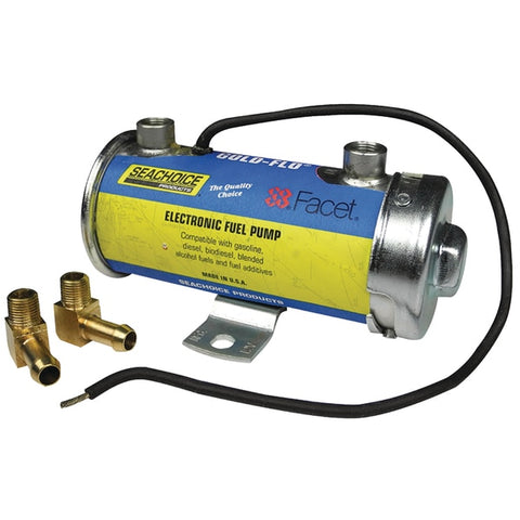 12V Gold-Flo High Perf. fuel Pump Kit w/74 Mcrn Filter 5.5-4PSI,  34GPH