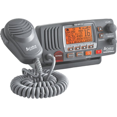 Fixed Mount Class D VHF Radio w/Built-In GPS Receiver (Includes Flush Mount and Fixed Mount Kits)