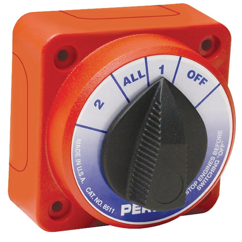 Multi Position Compact Battery Selector Switch,  4" x 4" x 3-1/8"