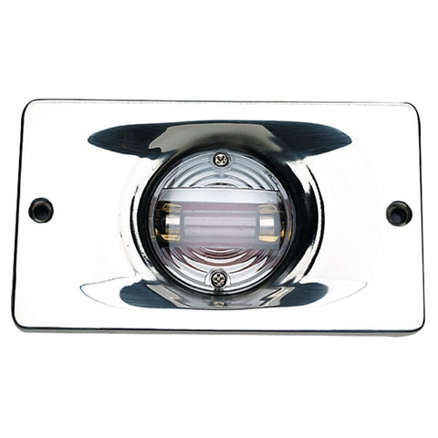 Transom Light With SS Flange,  Rectangular,  5-1/8"x3-1/16"x1"D