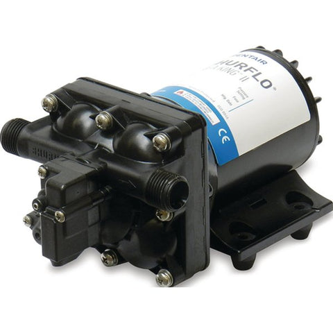 Shurflo Aqua King II Black 55 PSI 3 GPM Automatic Fresh Water Pump 8 1/8" x 5" x 4 1/8"