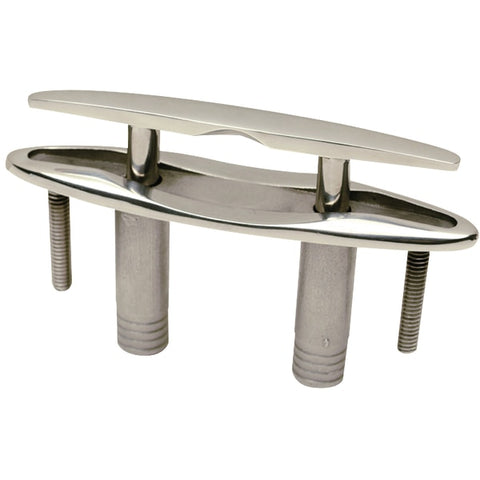 Stainless Steel Pull Up Cleat With Studs,  4-1/2",  Stud: 1/4"-20 thread