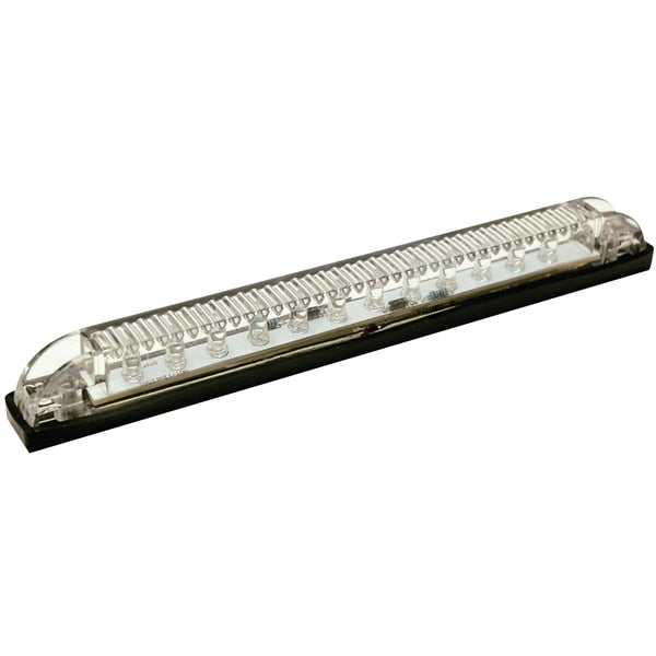 White LED Underwater Light Strip,  12 LEDs,  24 Lumens,  8" L x 1/2" W