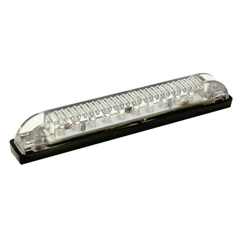 Blue LED Underwater Light Strip,  10 LEDs,  20 Lumens,  6" L x 1/2" W