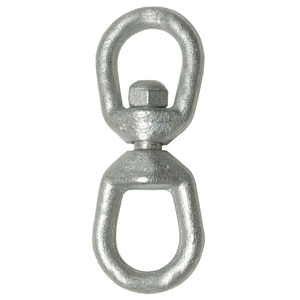 Eye & Eye Swivel-Hot Dip Galvanized-1/2,  3, 600 lbs. Working Load