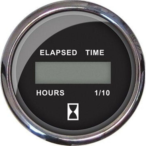 Hourmeter-Digital 12V-32V Blk,  #13715