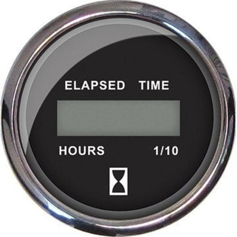 Hourmeter-Digital 12V-32V Blk,  #13715