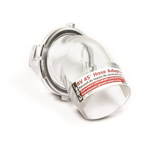 SEWER FITTING - C-DO 2 CLEAR 45 DEGREE HOSE ADAPTER