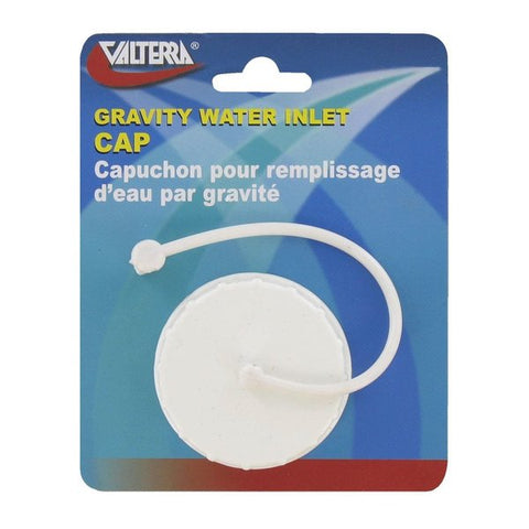 GRAVITY WATER INLET CAP,  WHITE,  CARDED