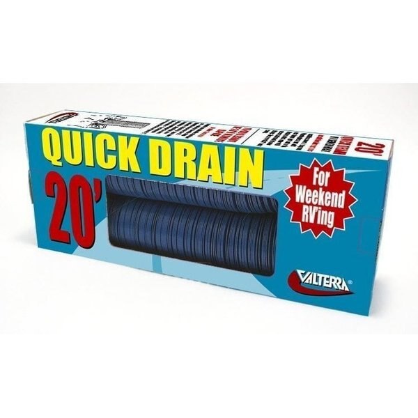 QUICK DRAIN HOSE,  STD.,  20FT,  BLUE,  BOXED