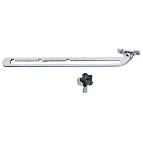 Perko 1291DP0CHR Chrome-Plated Offset-Mount Windshield Adjuster-12" Length w 9.5" Length Adjustment