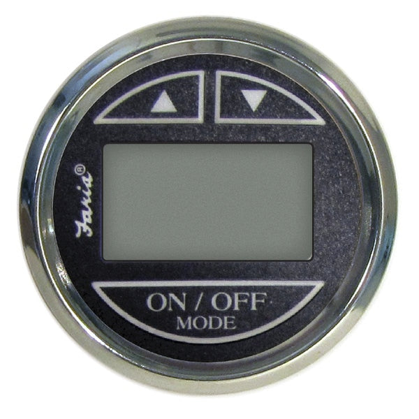 Faria 13750 Chesapeake Stainless Steel Depth Sounder (Transom Mounted Transducer) SN2011 - 2",  Black