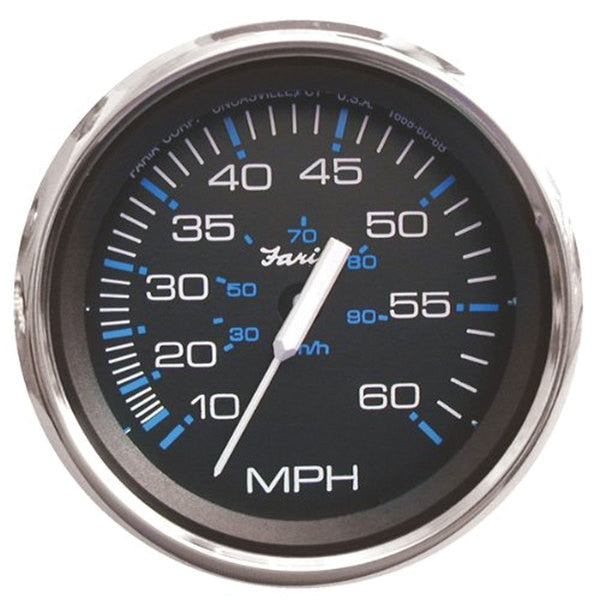 Faria 33704 Chesapeake Stainless Steel Speedometer (60 MPH) Pitot - 4",  Black
