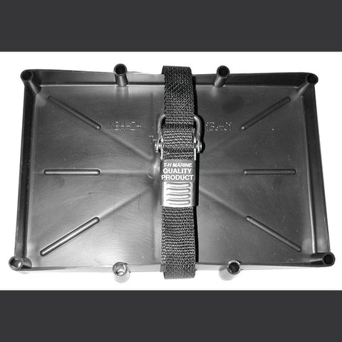T-H Marine NBH-24-SSC-DP Battery Holder Tray With Stainless Steel Buckle - 24 Series
