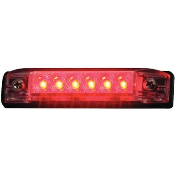 T-H Marine LED-51803-DP LED Slim Line Utility Strip Lights,  4" - Red