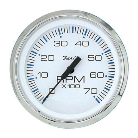 Faria 33817 Chesapeake Stainless Steel Tachometer (7000 RPM) - 4",  White