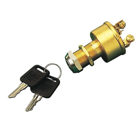 Sea-Dog 420356-1 Four Position Brass Ignition Switch - 13/16,  Acc-Off-Ign. Start
