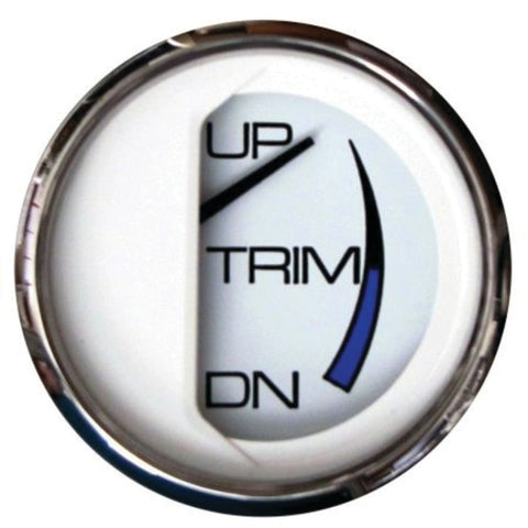 Faria 13809 Chesapeake Stainless Steel Trim Gauge (Johnson/Evinrude/Suzuki Outboard) - 2",  White