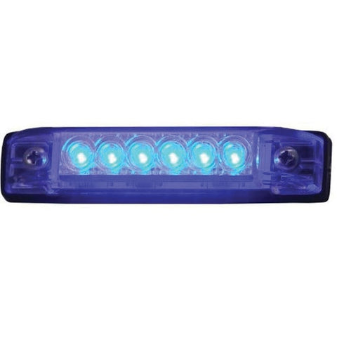T-H Marine LED LED-51801-DP Slim Line Utility Strip Lights,  4" - Blue