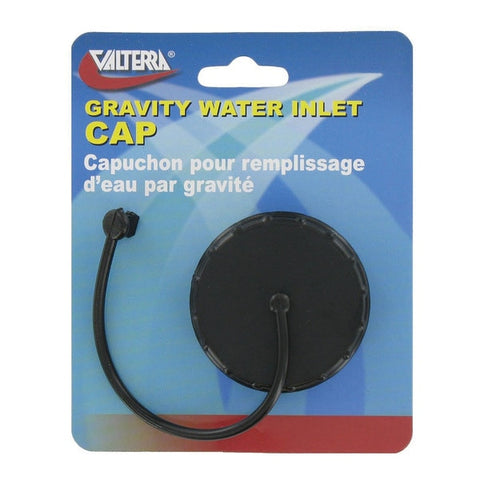 Valterra A0120SBKVP Gravity Water Inlet Cap - Black (Carded)