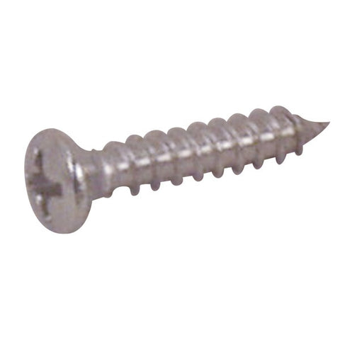 HandiMan Marine B-641A Self-Tapping Stainless Steel Oval Head Screw - #10 x 2",  Pack of 100