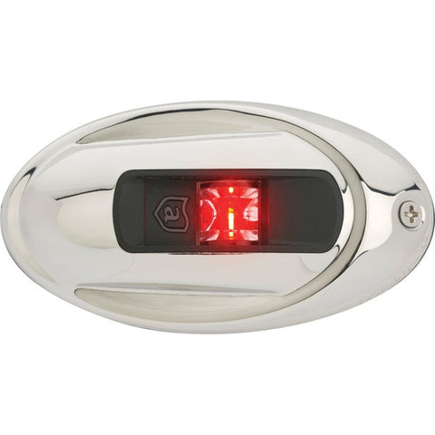 Attwood NV4012SSR-7 Sidelights Vertical - Port,  Red/Stainless