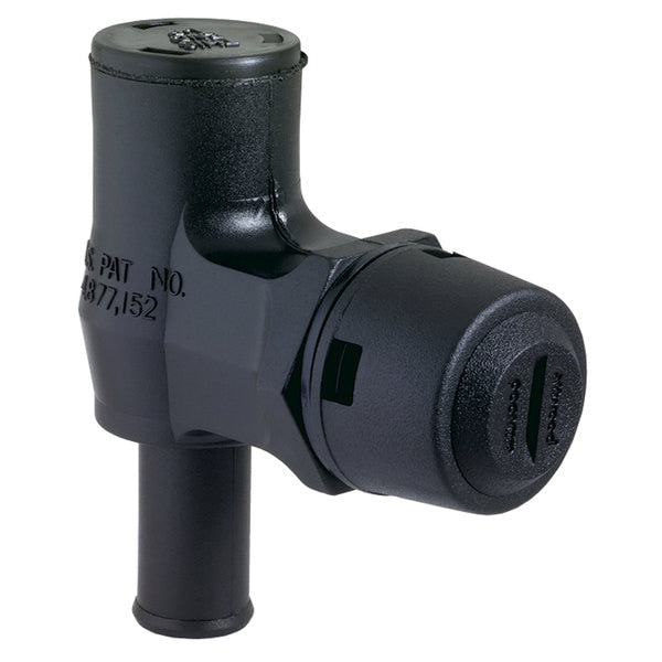 Attwood 1670-3 Surface Mount 90Â° P-Trap Vent - Black