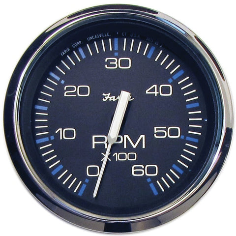 Faria 33710 Chesapeake Stainless Steel Tachometer (6000 RPM) - 4",  Black