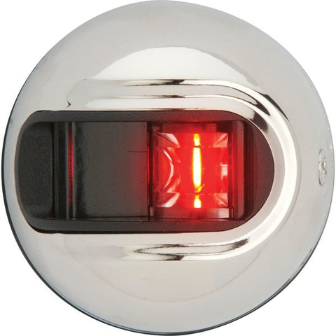 Attwood NV3012SSR-7 Sidelights Vertical - Port,  Red/Stainless