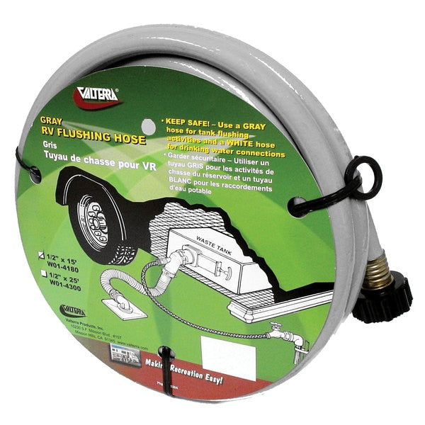 Valterra W01-4180 Flushing Hose - 15',  Grey