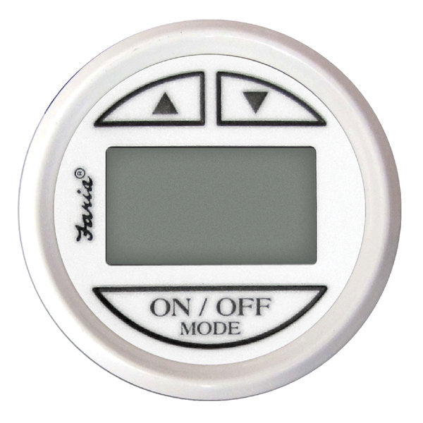 Faria 13150 Dress Depth Sounder (Transom Mounted Transducer) SN2011 - 2",  White