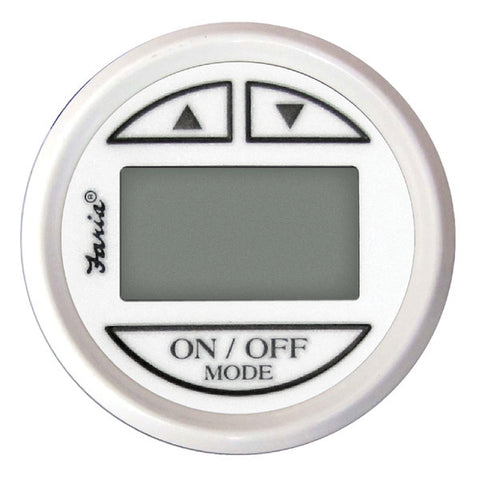 Faria 13150 Dress Depth Sounder (Transom Mounted Transducer) SN2011 - 2",  White